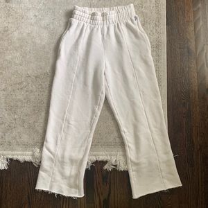 Good American, High Waist Raw Hem Sweatpants, 2